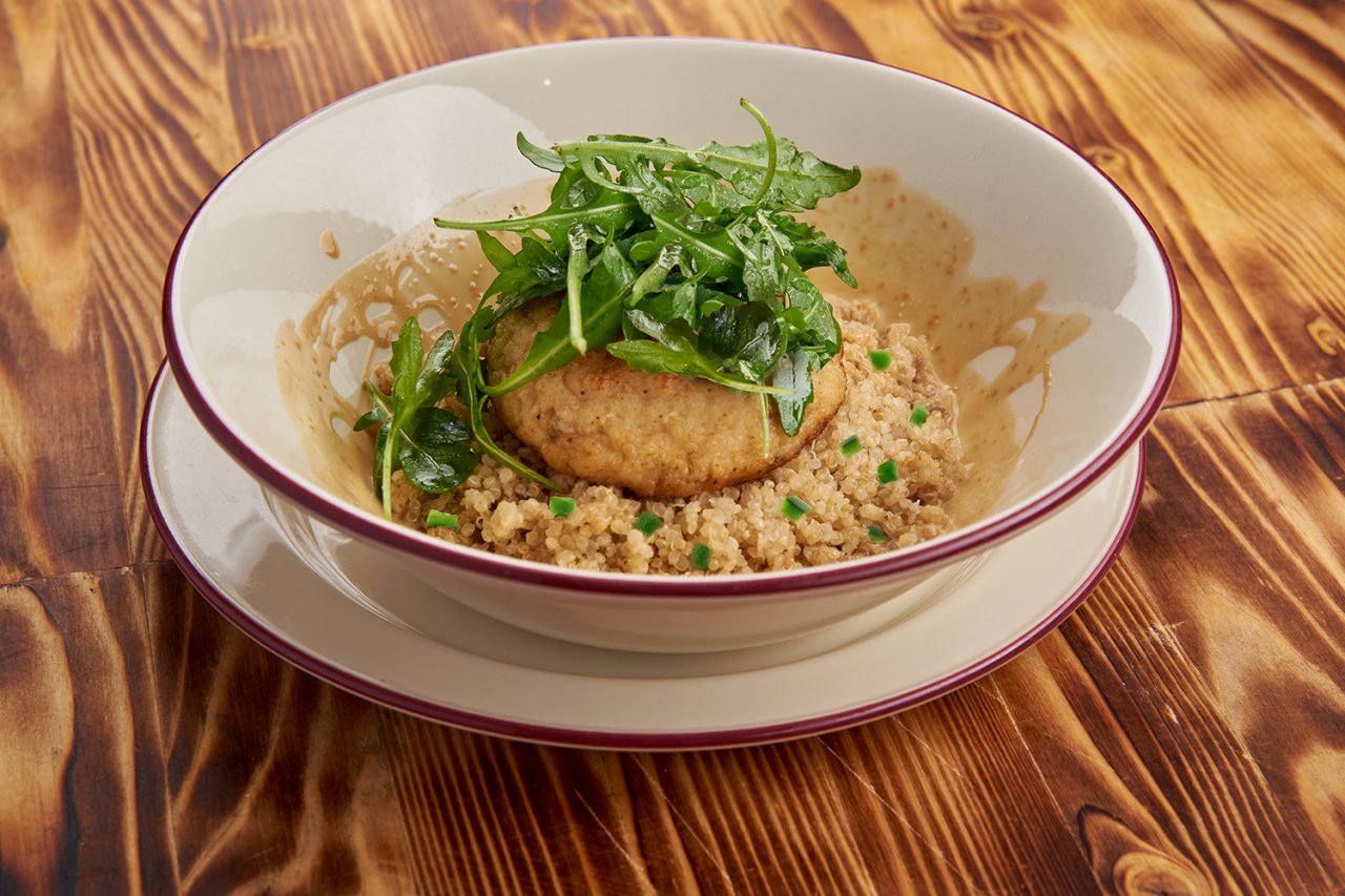 Polenta de Quinoa con Cilantro y Jalapeño