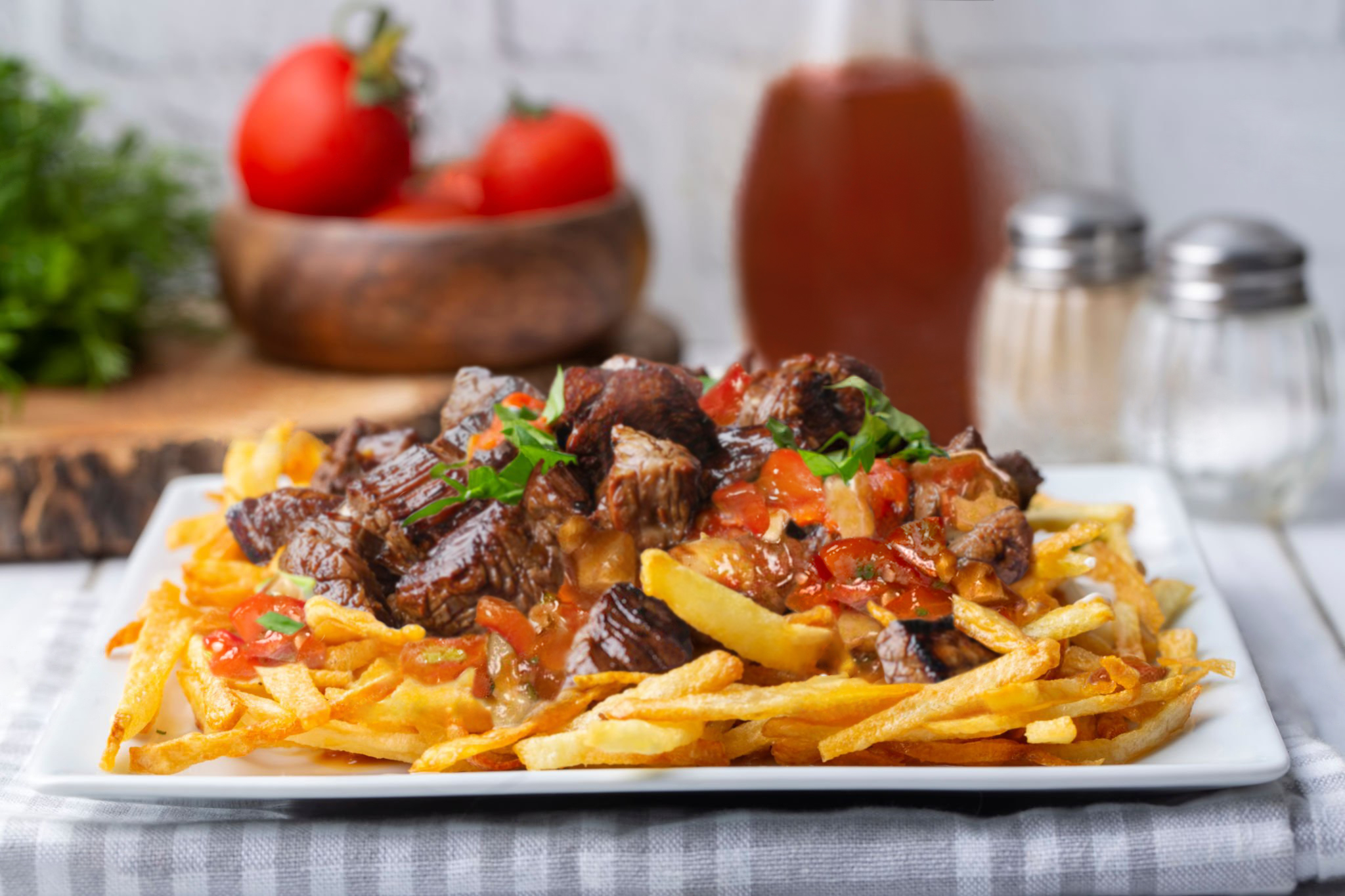 BBQ Steak and Fries Salad - Ventura Foods Mexico